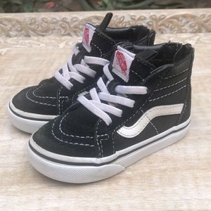 Vans black Sk8 Hi toddler size 6